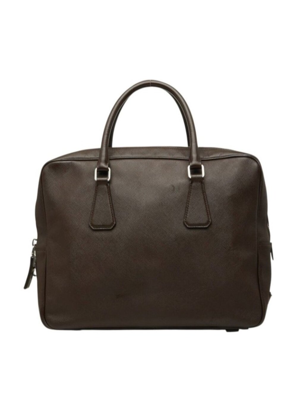 Prada Business Briefcase Brown Saffiano Leather